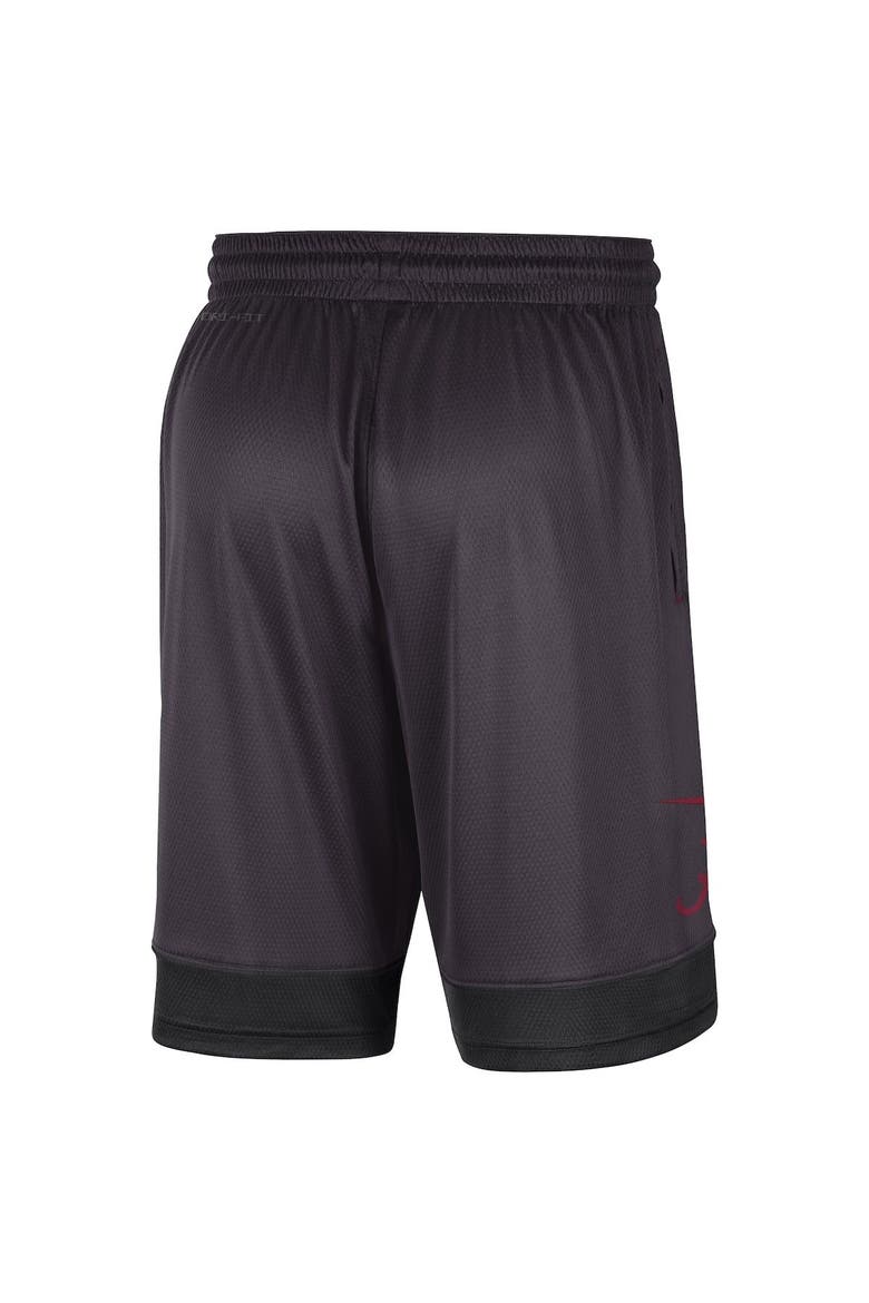 Men's Nike Charcoal Alabama Crimson Tide Performance Fast Break Shorts, Alternate, color, Charcoal