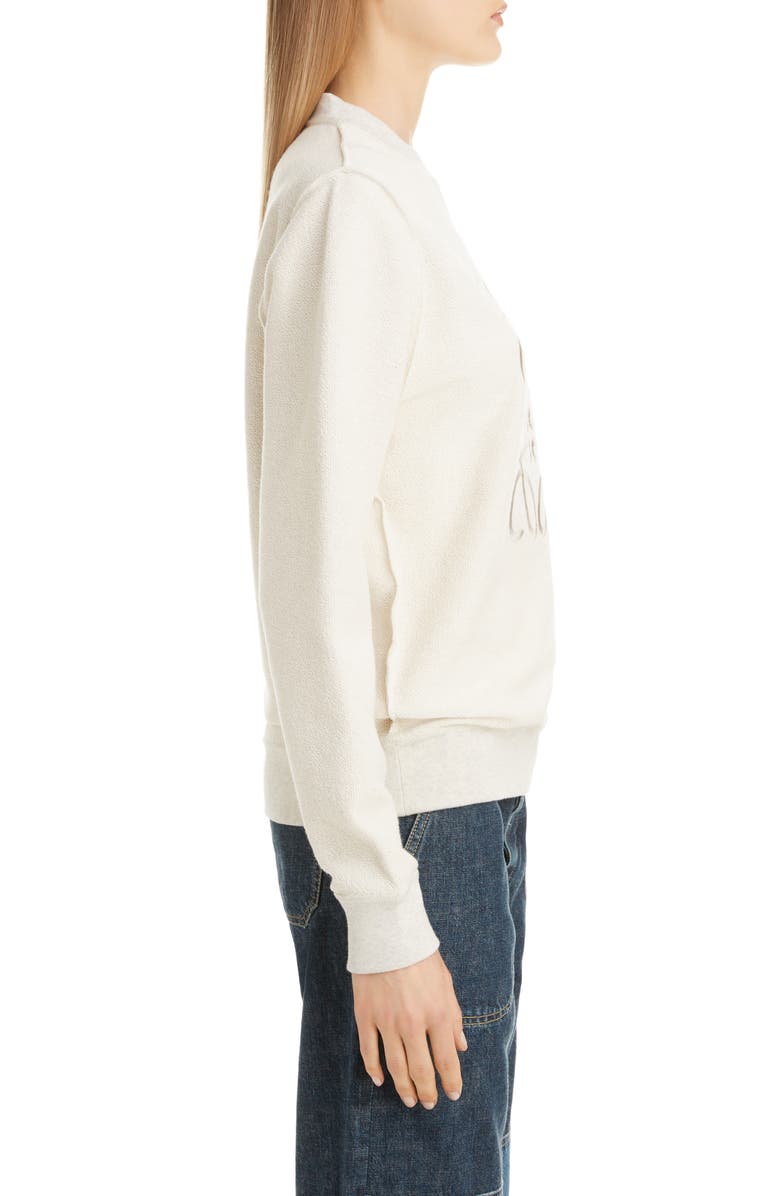Loewe Logo Embroidered Inside Out Sweatshirt, Alternate, color, 