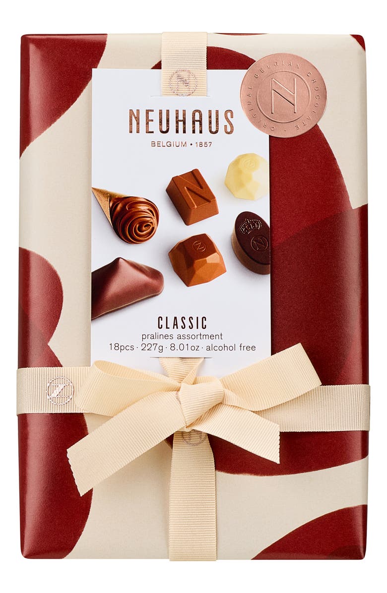 NEUHAUS Valentine Ballotin Classic 18-Piece Chocolate Box, Main, color, Red