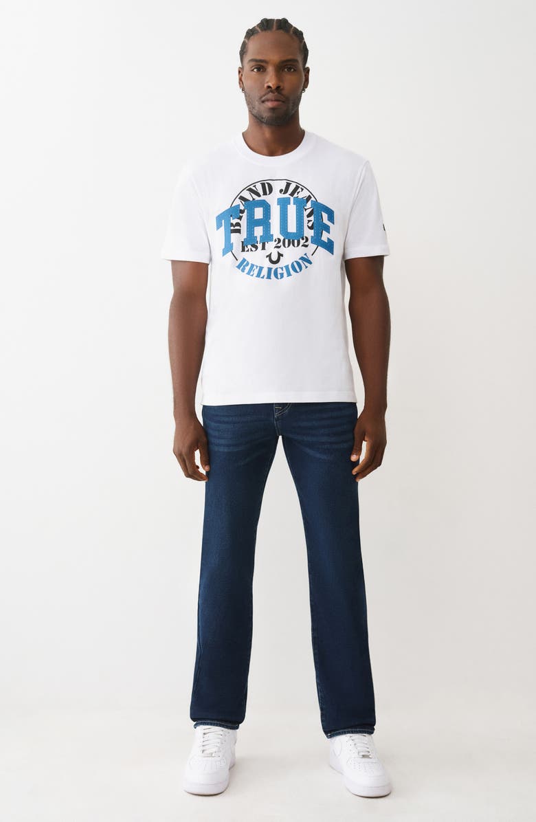 True Religion Geno Flap Pocket Slim Fit Jeans, Alternate, color, Dark Oak Wash