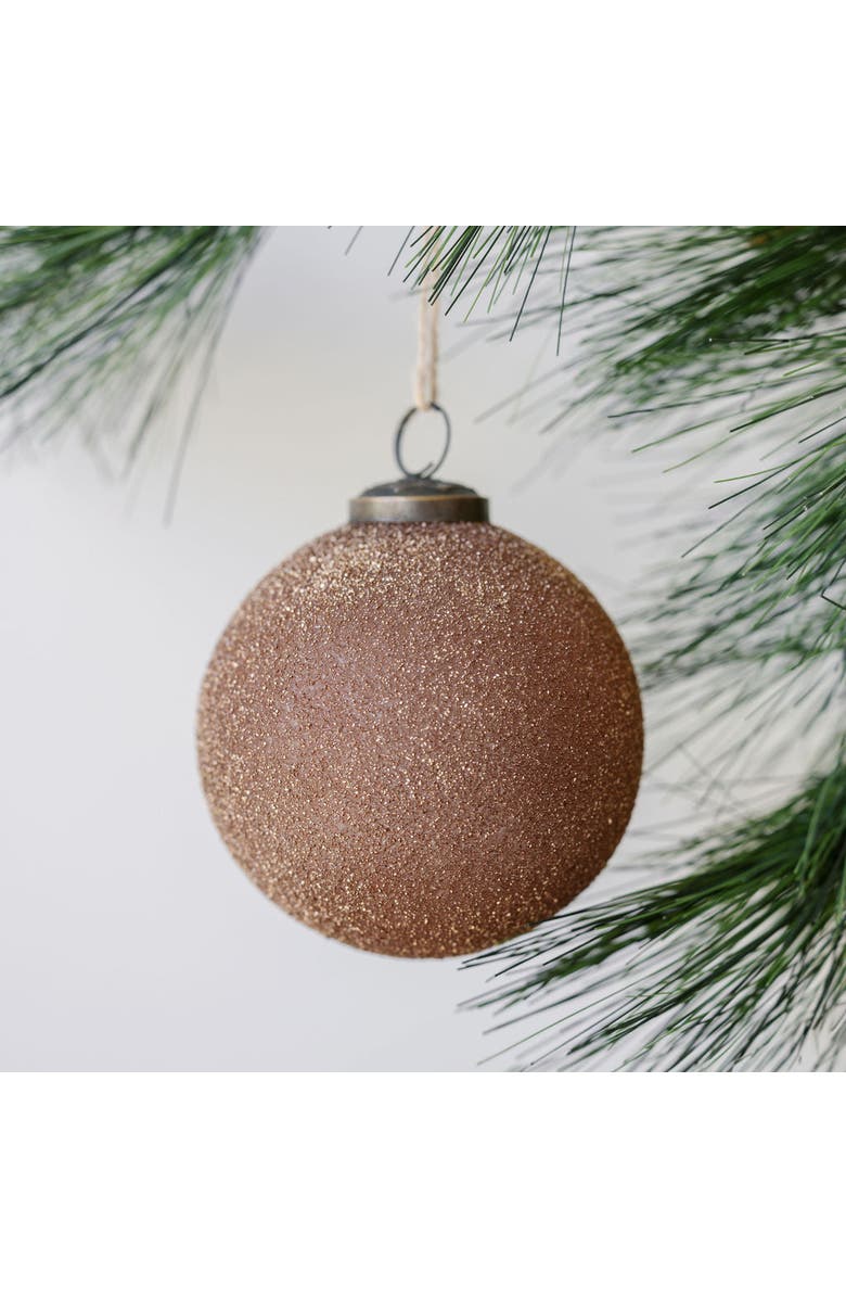 CG Hunter 4" Textured Cinnamon Glass Ornament, Main, color, 