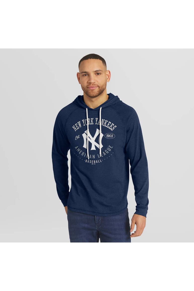 Men's Darius Rucker Collection by Fanatics  Navy New York Yankees Raglan Hooded Long Sleeve T-Shirt, Alternate, color, Navy