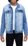 XRAY Slim Washed Denim Jacket