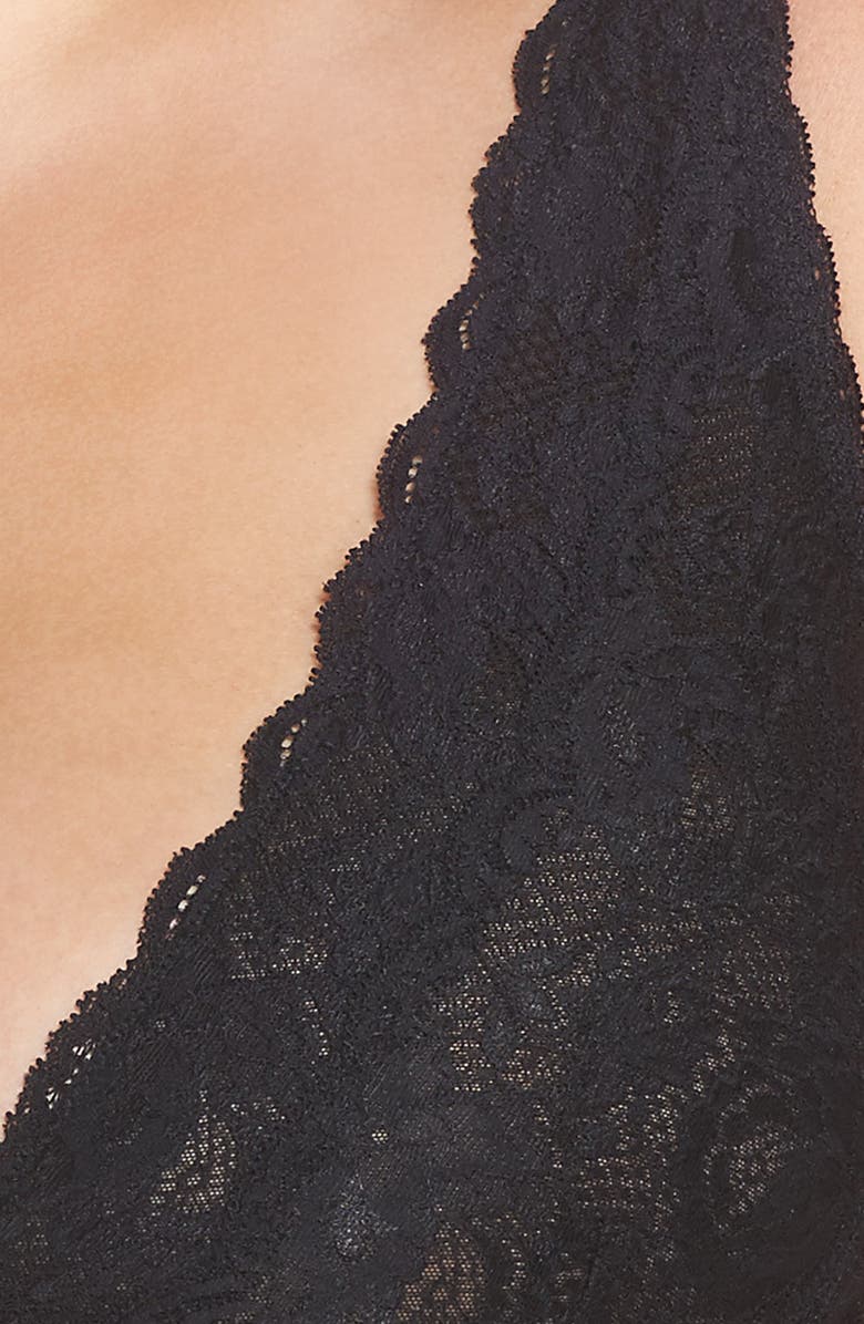 Cosabella Never Say Never Plungie Lace Longline Bralette, Main, color,