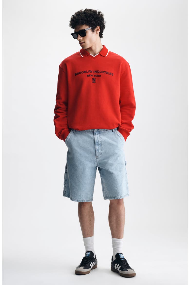 Williamsburg Relaxed Fit Cotton Denim Carpenter Shorts, Alternate, color, LIGHT EVERYDAY DENIM