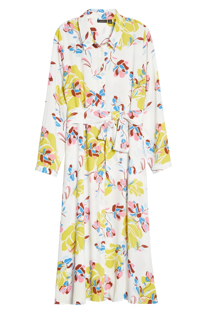 Halogen<sup>®</sup> Long Sleeve Midi Shirtdress, Main, color,