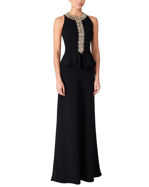 Jenny Packham Sulphice Maxi Dress In Black