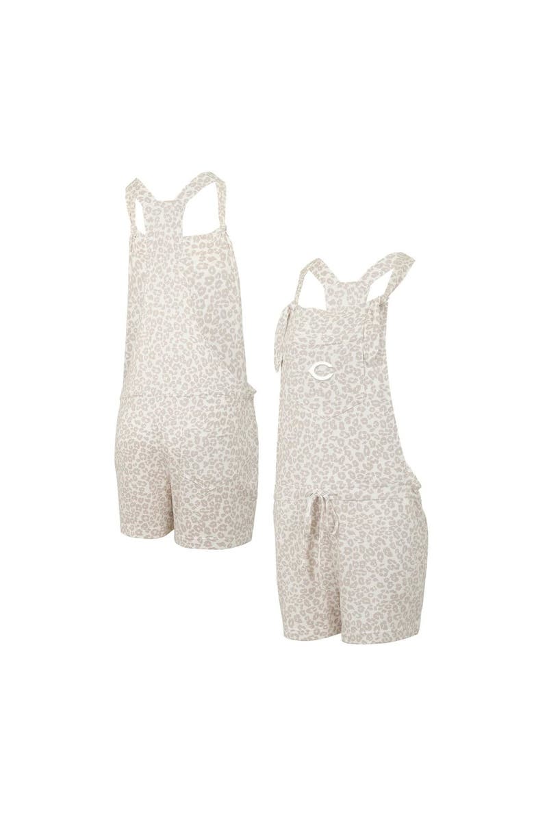 CONCEPTS SPORT Women's Concepts Sport Cream Cincinnati Reds Montana Hacci Knit Romper Overalls, Main, color, Cream