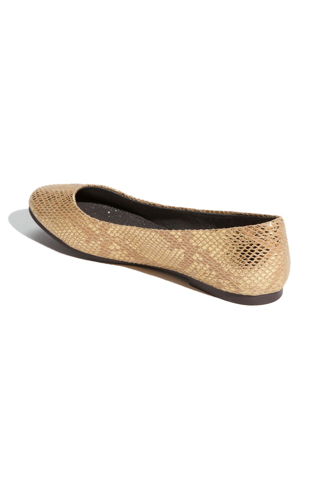 'Limousine' Metallic Flat, Alternate, color, GOLD METALLIC