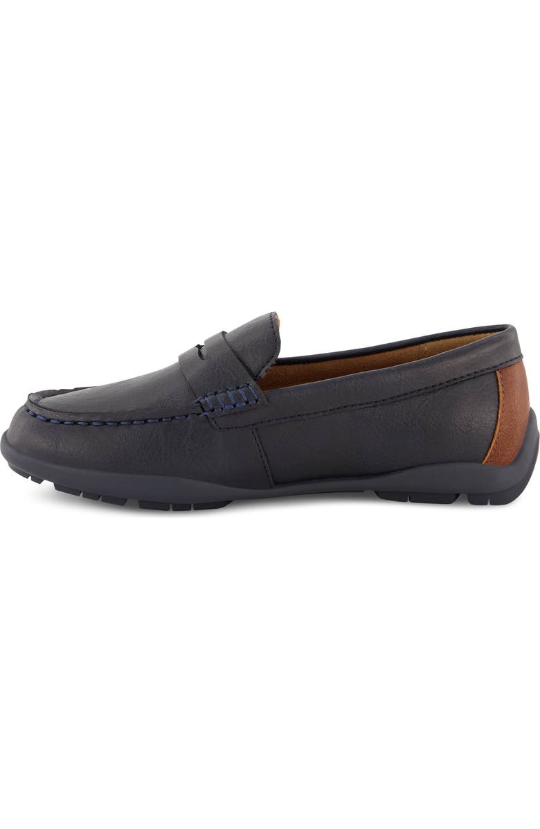 Kenneth Cole Kids' Jason Penny Slip-On Loafer, Alternate, color, Navy