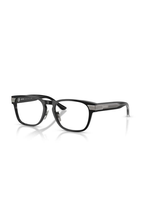 Ferrari 52mm Rectangle Optical Glasses In Black
