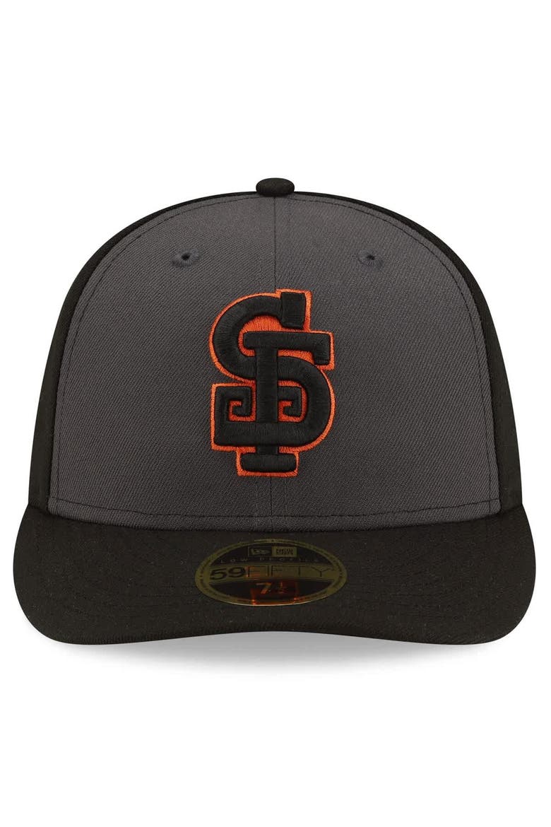 Men's New Era  Gray/Black San Francisco Giants Authentic Collection Alternate Low Profile 59FIFTY Fitted Hat, Alternate, color, Gray