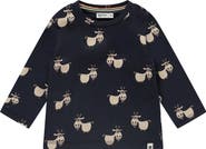 BABYFACE Allover Goat Print Long Sleeve T-Shirt