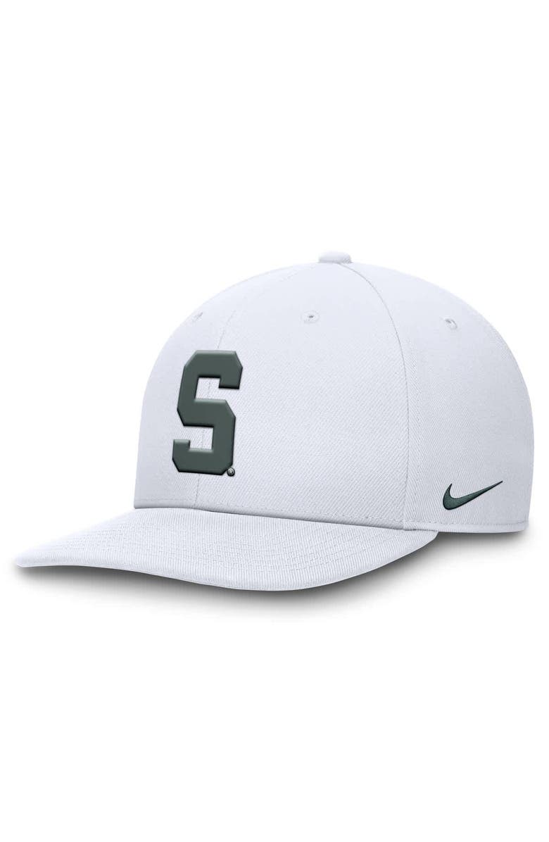 Nike Men's Nike White Michigan State Spartans Primetime Pro Snapback Hat, Main, color, White