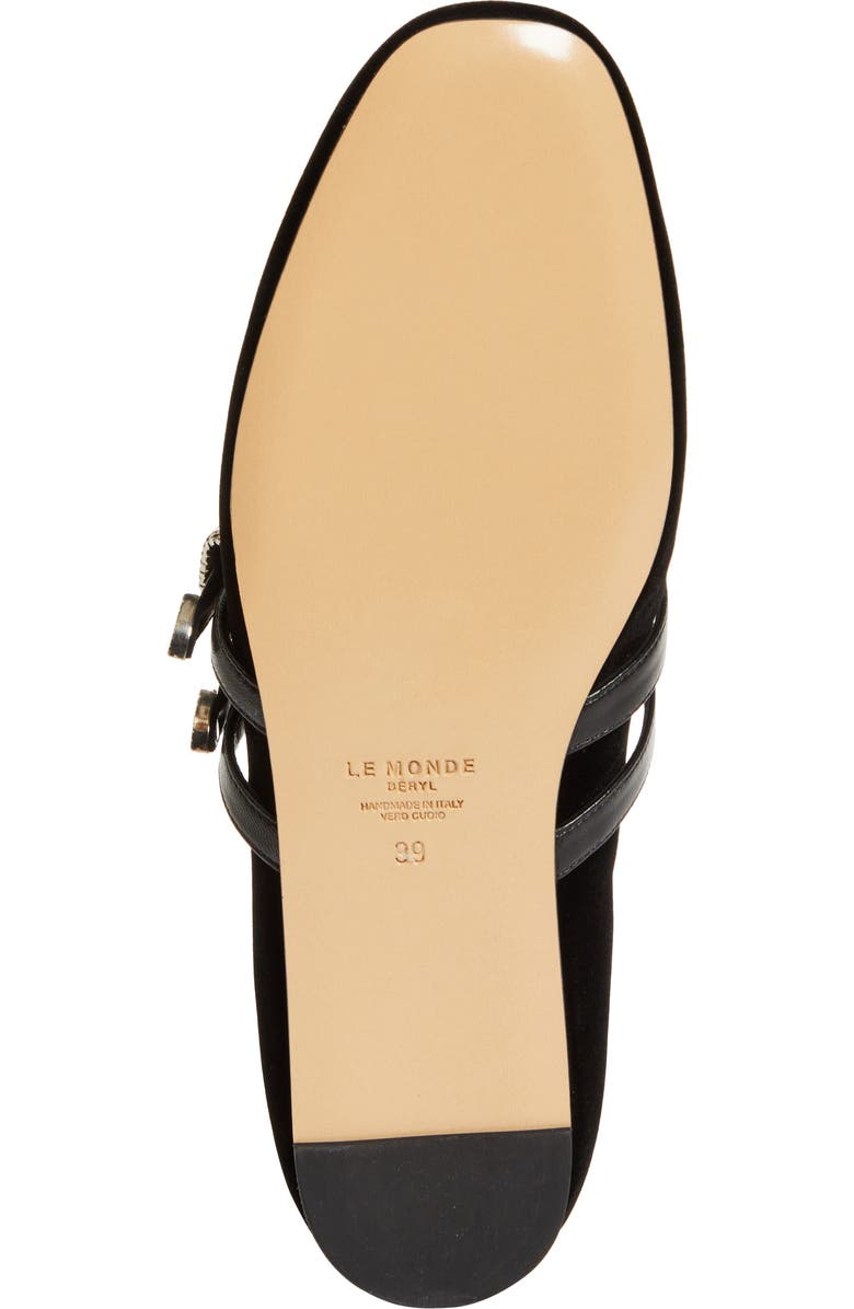 Le Monde Béryl Claudia Western Buckle Ballet Flat, Alternate, color, Black