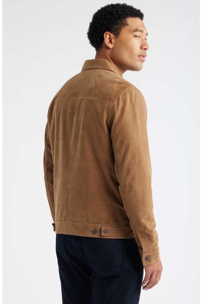 Lightweight Suede Jacket, Alternate, color, TAN GREIGE