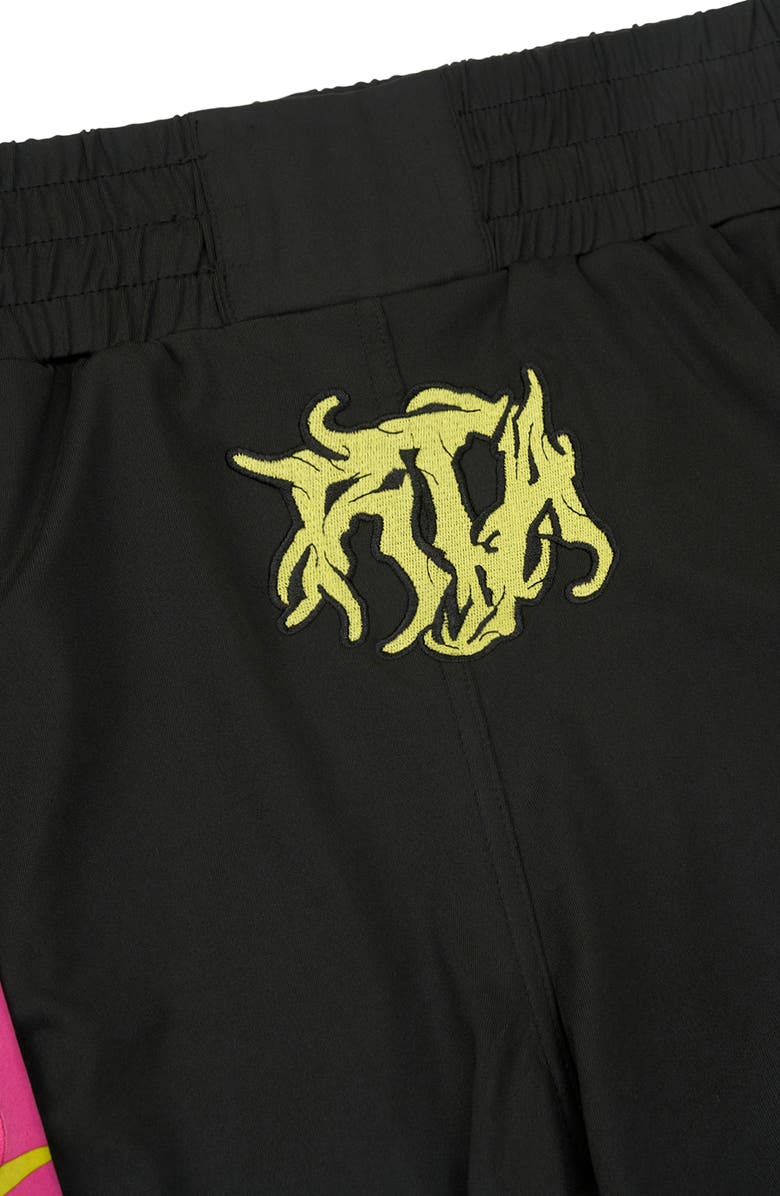 RtA UDO Boxing Shorts, Alternate, color, Black Fuchsia Beetle