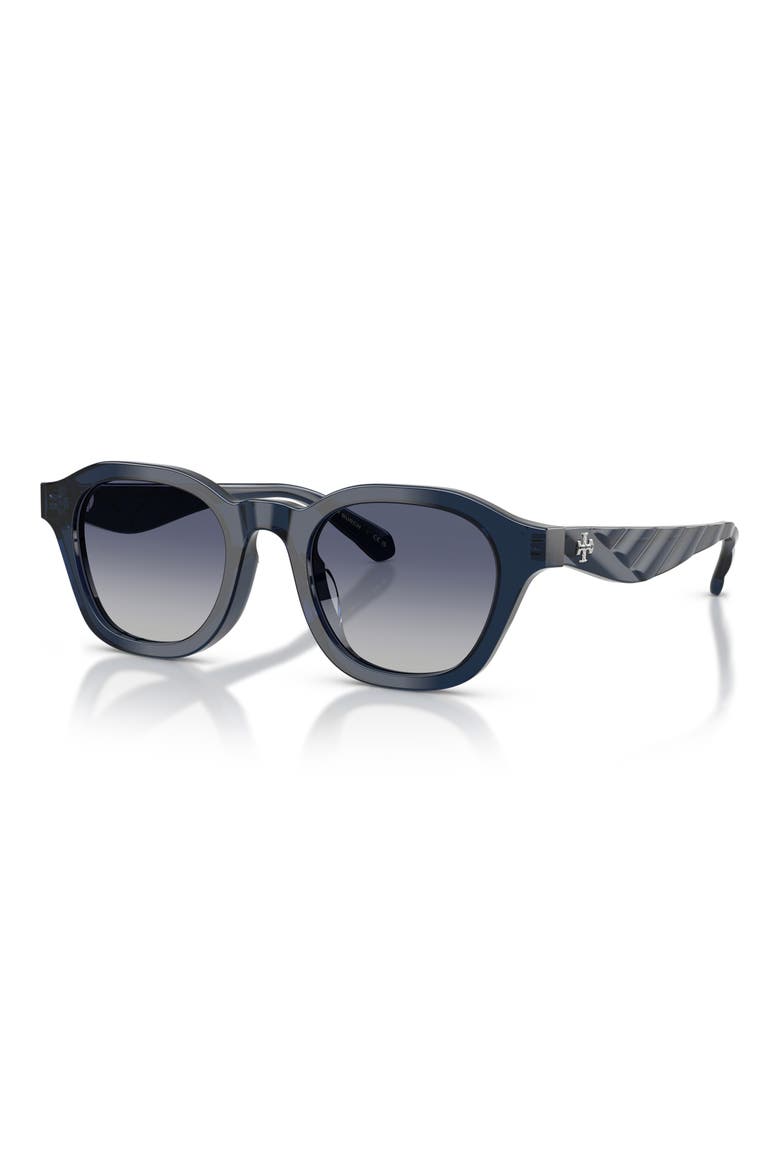 48mm Phantos Sunglasses, Alternate, color, TRANSPARENT BLUE / BLUE