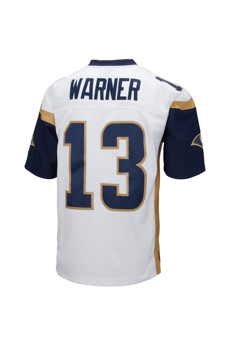 Men's Mitchell & Ness Kurt Warner White Los Angeles Rams Big & Tall 2001 Retired Player Replica Jersey, Alternate, color, White
