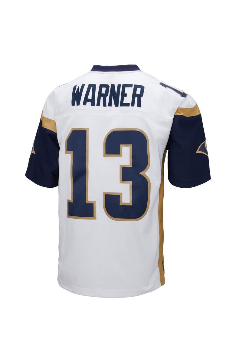 Mitchell & Ness Men's Mitchell & Ness Kurt Warner White Los Angeles Rams Big & Tall 2001 Retired Player Replica Jersey, Alternate, color, White