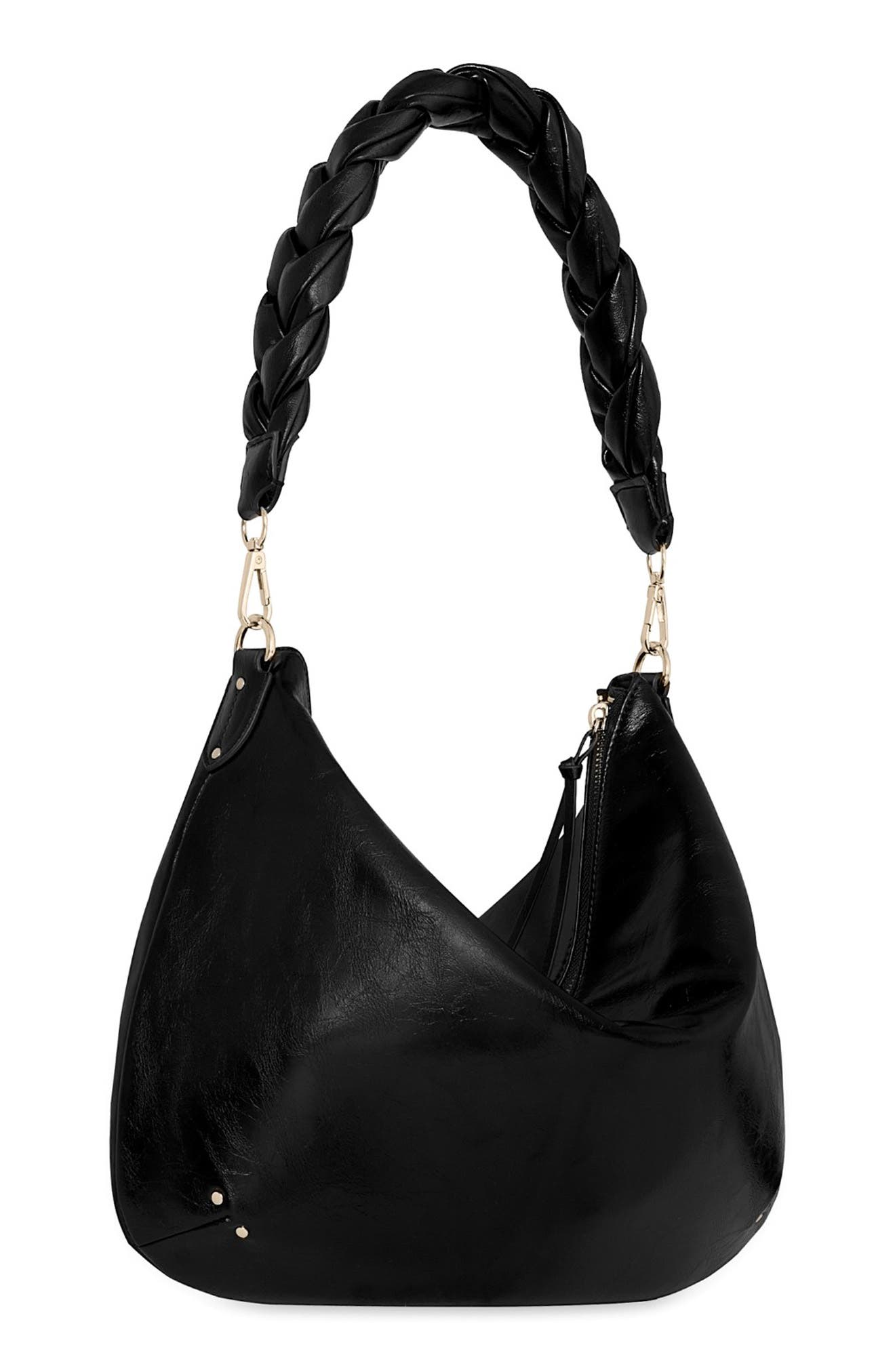 Rebecca Minkoff Eldridge Braided Handle Shoulder Bag, Alternate, color, 