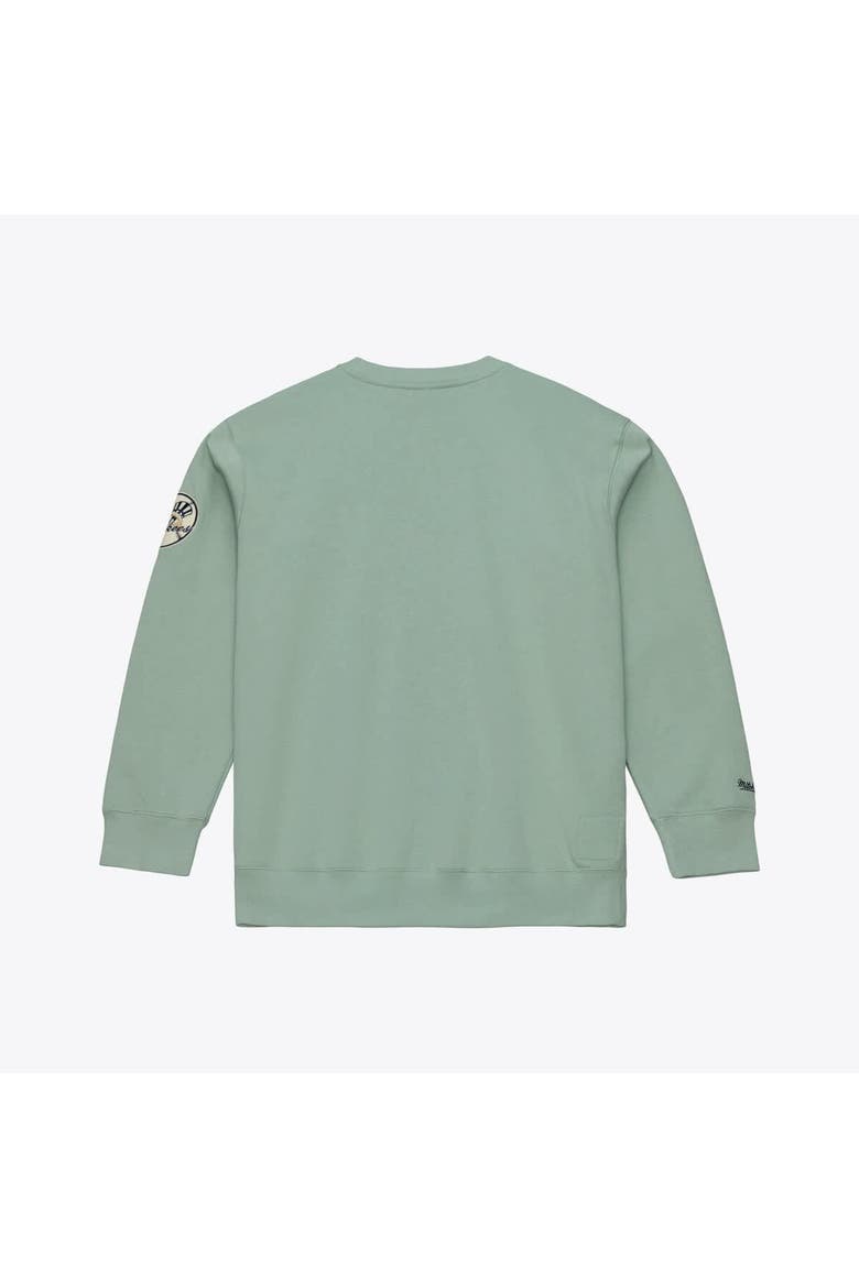 Men's Mitchell & Ness Green New York Yankees Yacht Rock Fleece Sweatshirt, Alternate, color, Green
