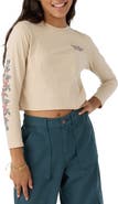 O'Neill Kids' Rose Vine Cotton Graphic Crop T-Shirt