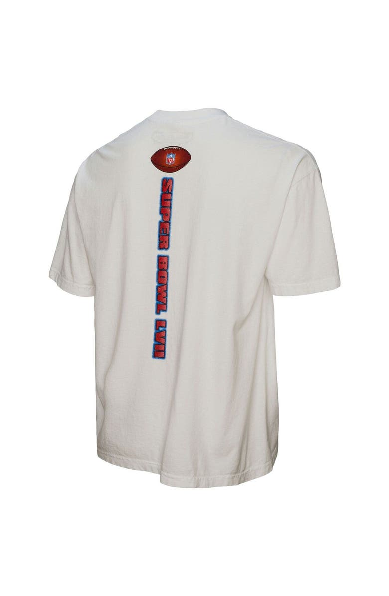 FENTY for Mitchell & Ness Unisex FENTY for Mitchell & Ness White Super Bowl LVII Airbrush T-Shirt, Alternate, color, 