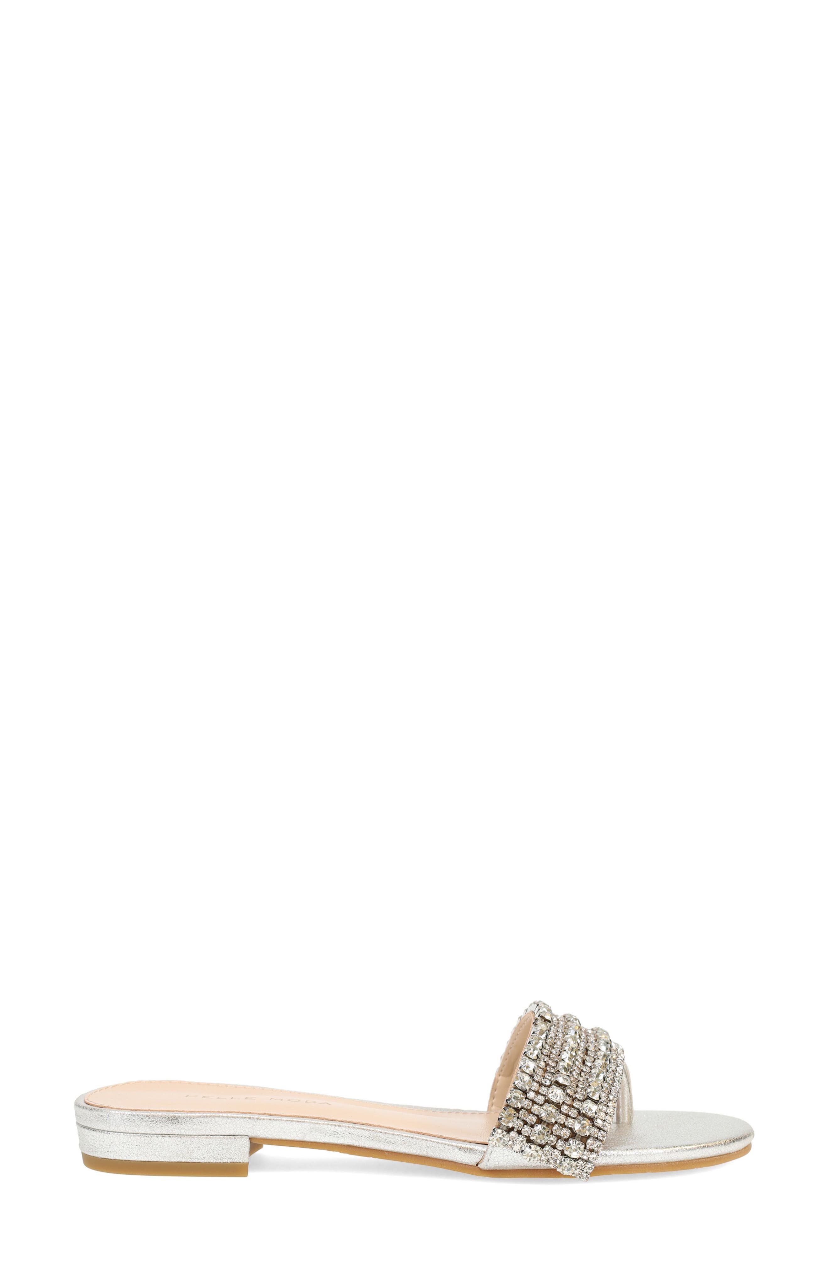 Besen Slide Sandal, Alternate, color, SILVER