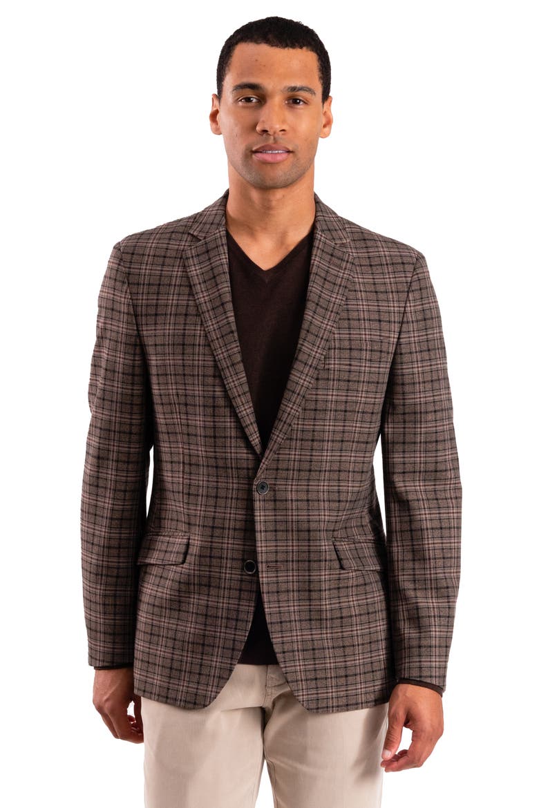 Plaid Sport Coat, Alternate, color, TAN