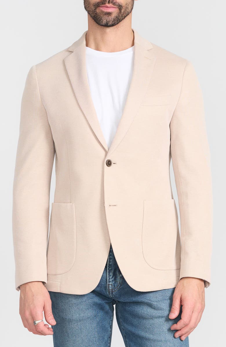 SAVILE ROW CO Textured Knit Sport Coat, Main, color, Tan