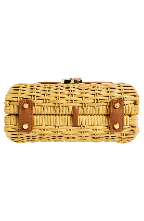 Veronica Beard Small Wicker Avenue Crossbody Bag In Hazelwood