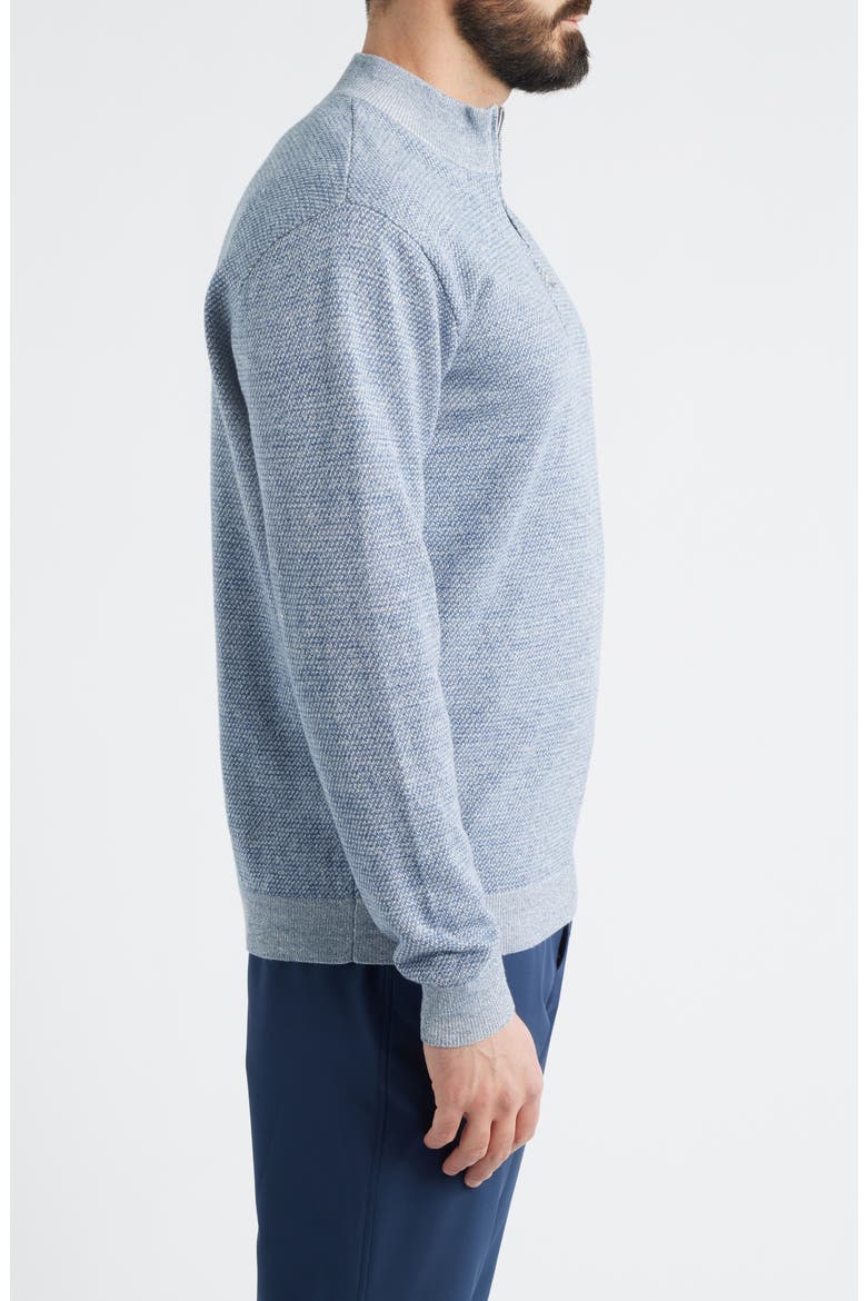 Crown Crafted Barlow Merino Wool Blend Quarter Zip Sweater, Alternate, color, STORM