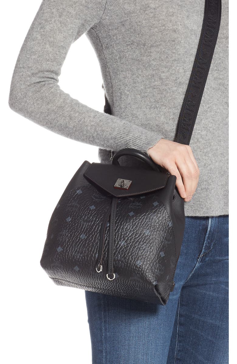 MCM Essential Visetos Original Small Backpack, Alternate, color,