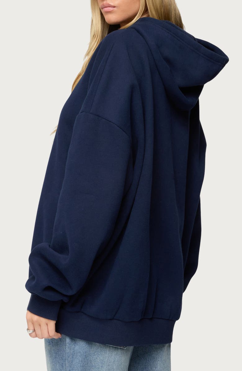 EDIKTED Rhyan 76 Oversize Hoodie, Alternate, color, Navy