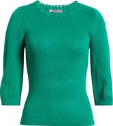 Wit & Wisdom Elbow Sleeve Rib Sweater