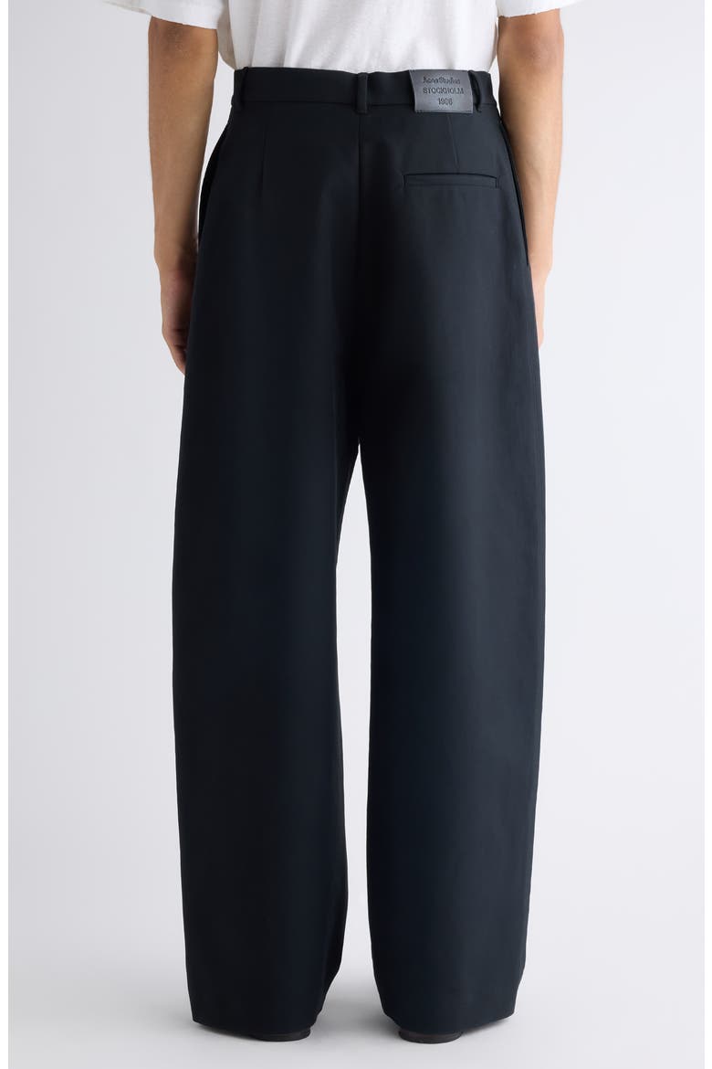 Plass Cotton Sateen Wide Leg Pants, Alternate, color, BLACK
