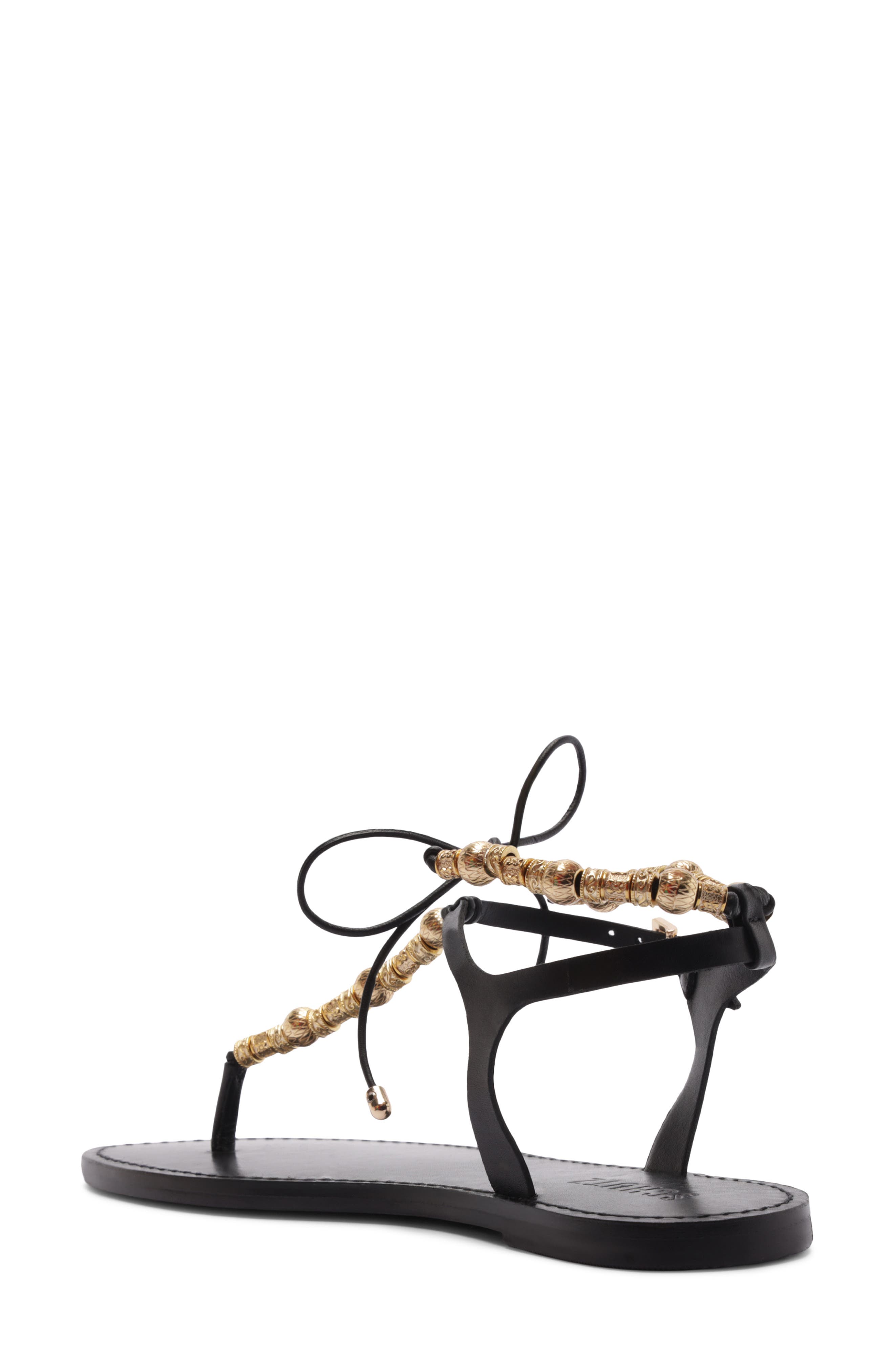 Schutz Nia Ankle Strap Sandal, Alternate, color, Black