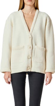 Endless Rose Floral Button V-Neck Cardigan