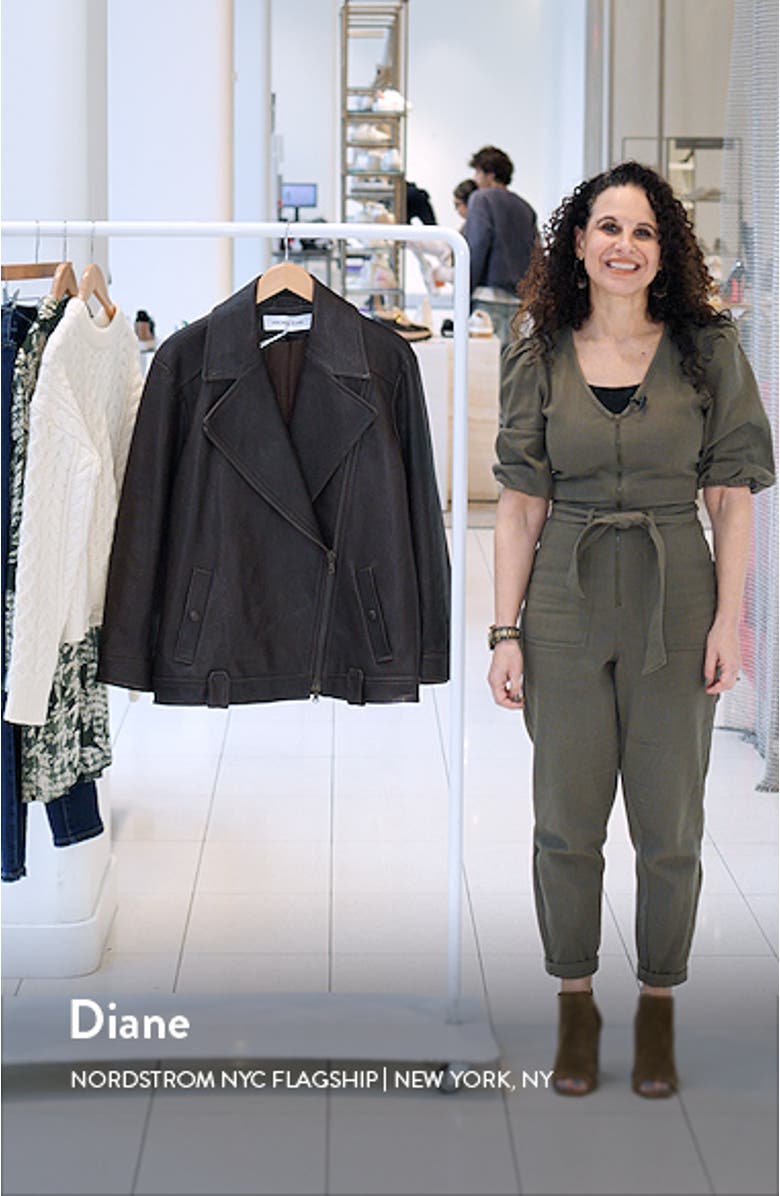 Thandie Leather Dickey Jacket, sales video thumbnail