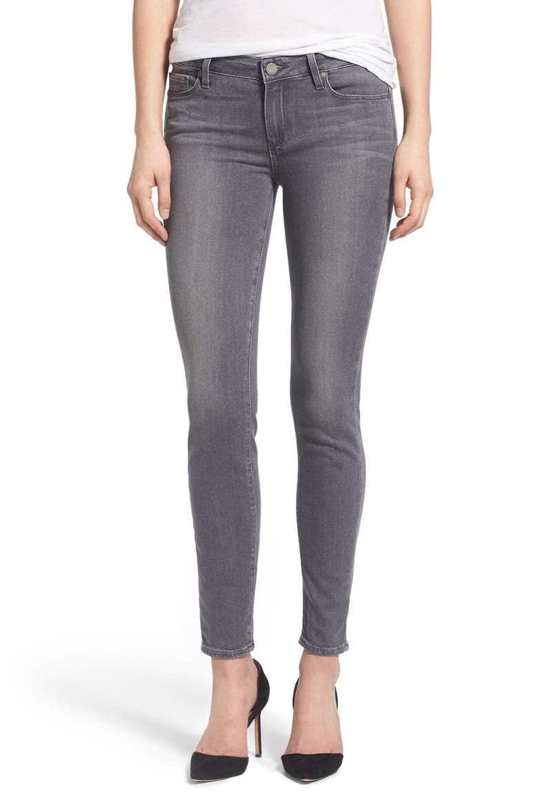 Transcend Verdugo Ankle Ultra Skinny Jeans, Main, color, SILVIE