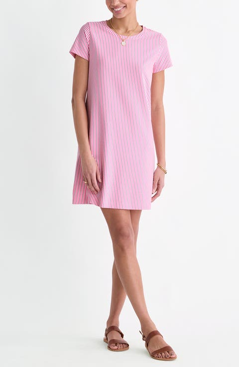 Seersucker Stripe Knit Dress