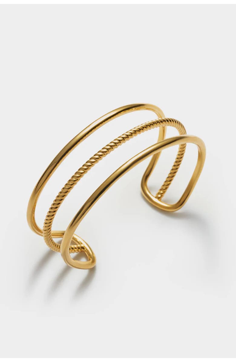 Katie Loxton Laia Waterproof Gold Bangle, Alternate, color, Gold
