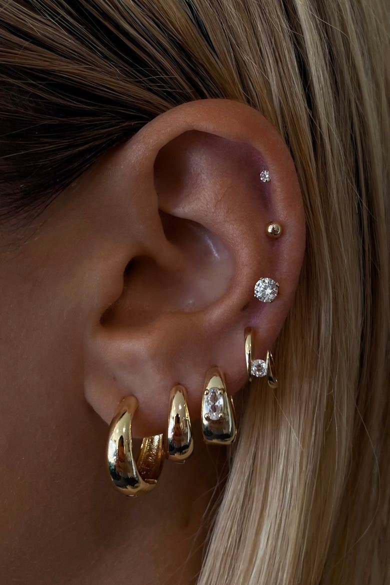 Xl Tara Earrings, Alternate, color, Gold