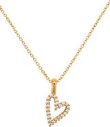 MADE BY MARY CZ Heart Charm Necklace