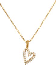 MADE BY MARY CZ Heart Charm Necklace