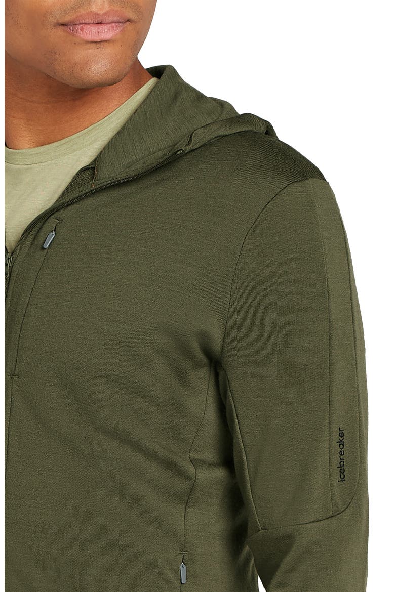 260 Quantum Merino Wool Hooded Jacket, Alternate, color, LODEN