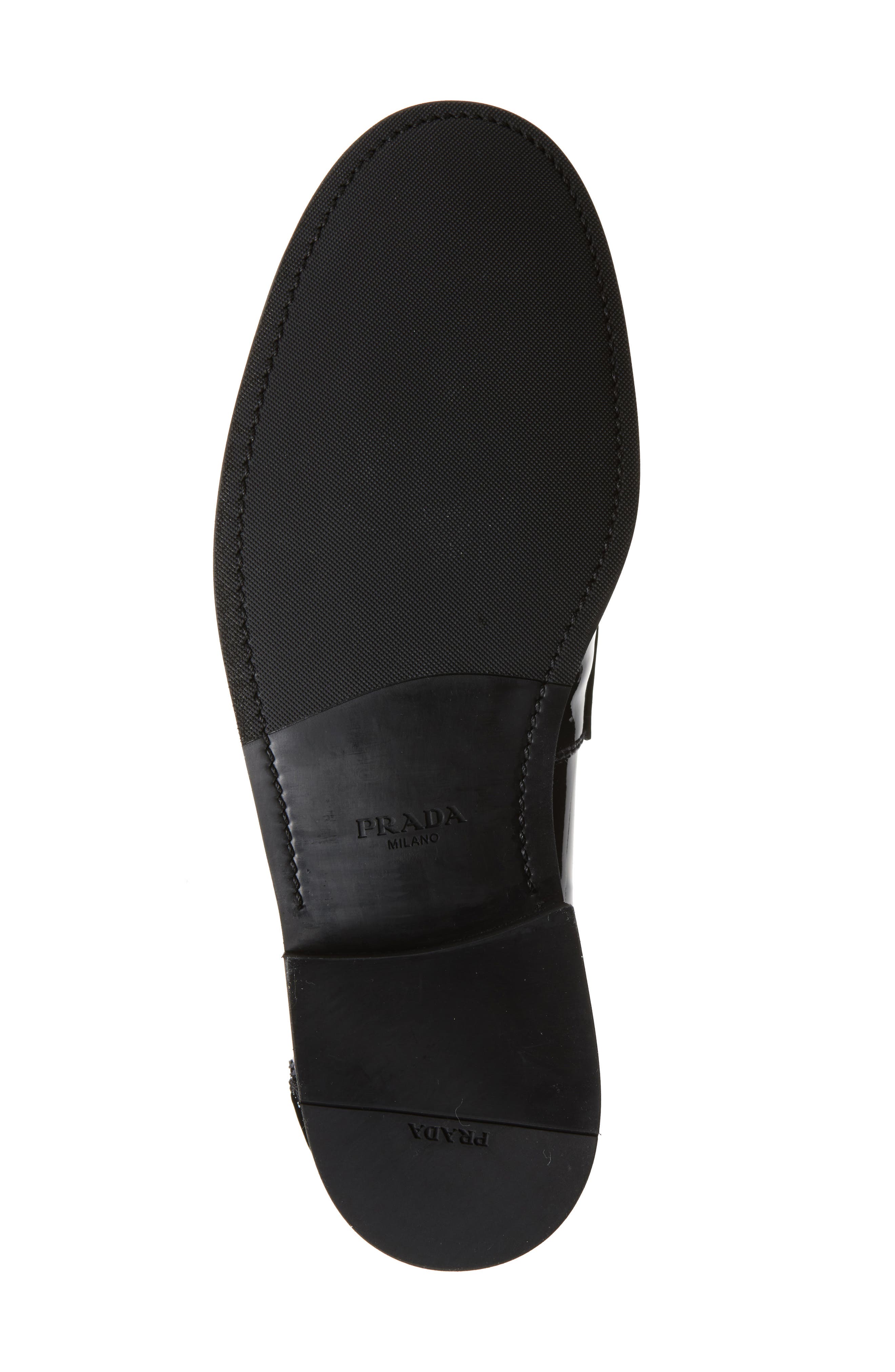 Prada Mocassini Penny Loafer, Alternate, color, Nero