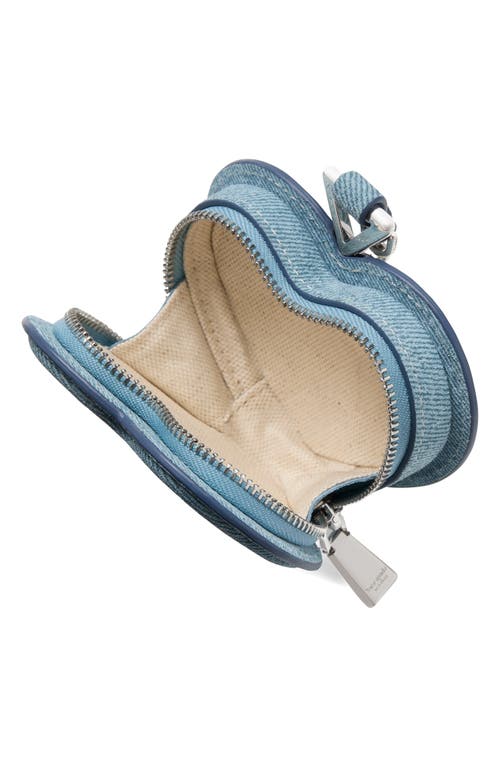 KATE SPADE KATE SPADE NEW YORK LIV DENIM SUEDE HEART COIN PURSE