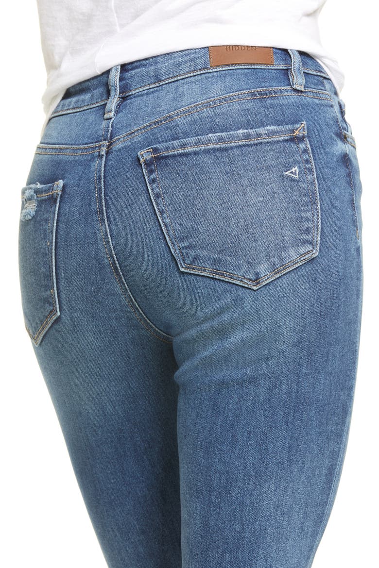 High Rise Super Stretch Skinny Jeans, Alternate, color, DARK WASH